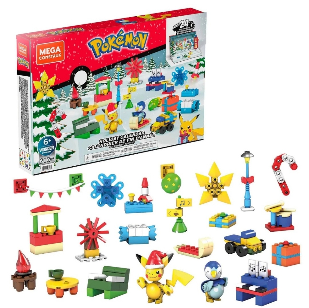 🐦●Mega Construx Pokémon Holiday Calendar Construction Set